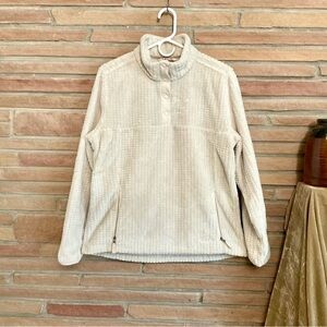 Orvis Cream Plush Fleece Pullover Women’s Large
